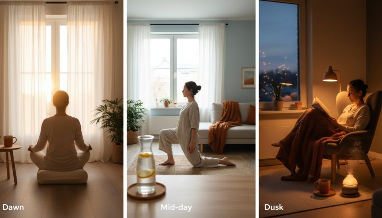 Full Day Home Wellness Flow from Dawn to Dusk