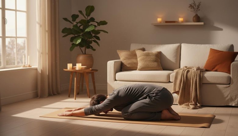 Gentle Evening Yoga Flow Routine Indoors